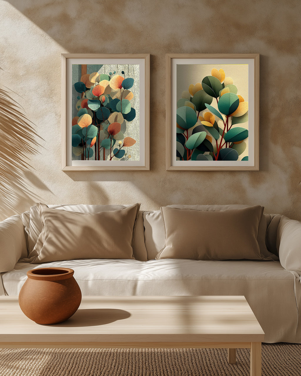 Eucalyptus Pair | Botanical Wall Art Set of 2