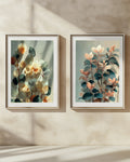 Meadow & Stillness Duo | Botanical Wall Art Set of 2