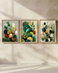 Boho Earth Trio — 3-Piece Earth Abstract Set Wall Art Deluxe